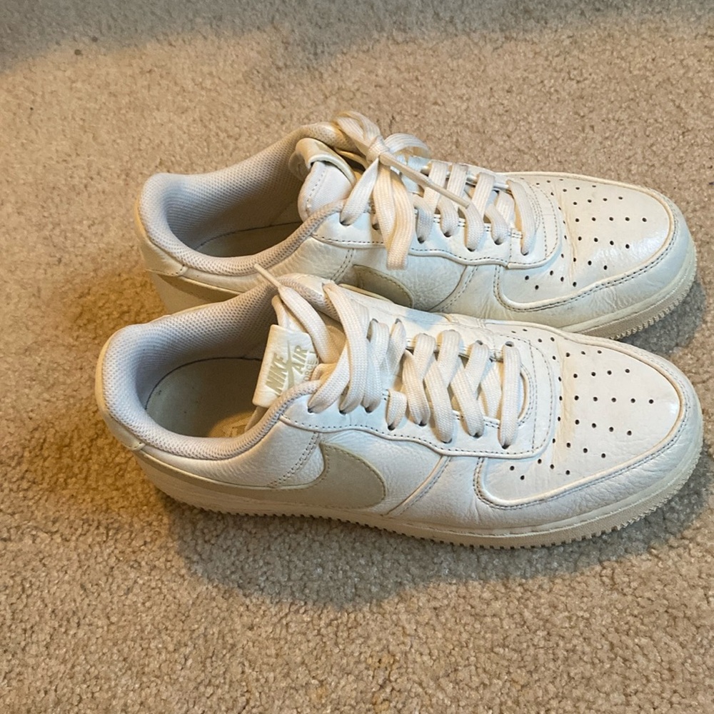 Off-white/cream Nike Airforce 1s. Size 8.5 men’s /10 women’s